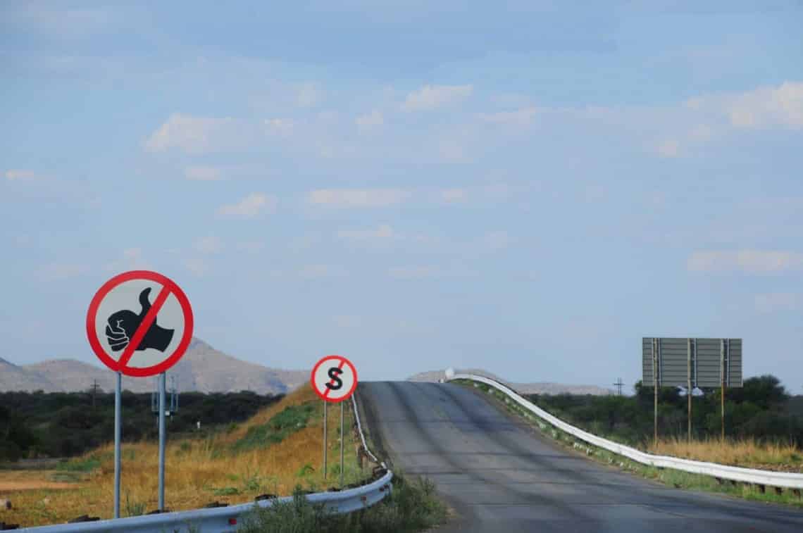 Route en Namibie